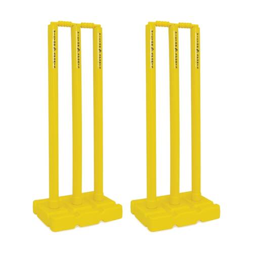 2PK Victor Cricket Stump Set Plastic Durable For Schools And Clubs 79cm