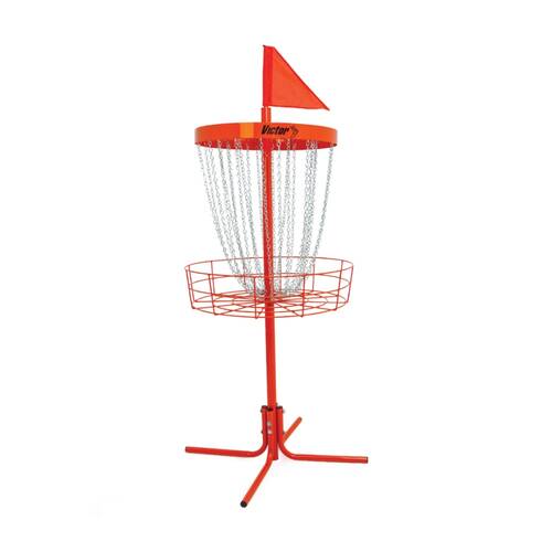 Victor Sports?Disc Golf Elevated Target Basket Steel/Galvanised Chains 66x132cm