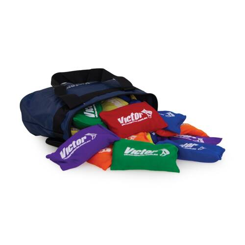 30pc Victor Bean Bags Set Multi Colour With Carry Bag 10x15cm