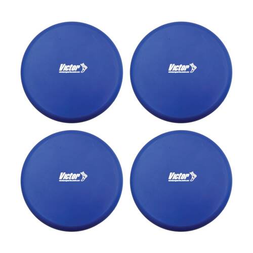 4PK Victor Sports Foam Flying Gliding Disc Lightweight Activity Game Blue
