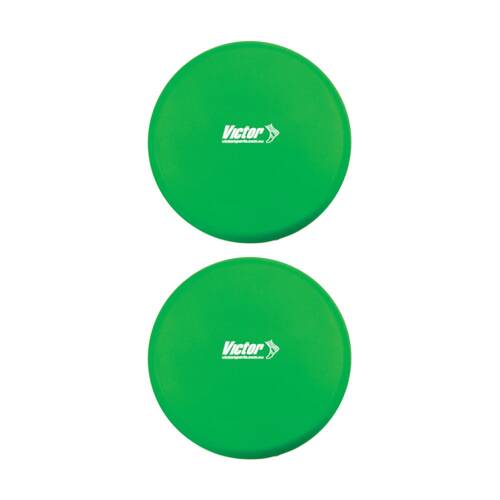 2PK Victor Sports Foam Flying Gliding Disc Lightweight Activity Game Green