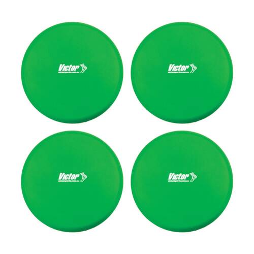 4PK Victor Sports Foam Flying Gliding Disc Lightweight Activity Game Green