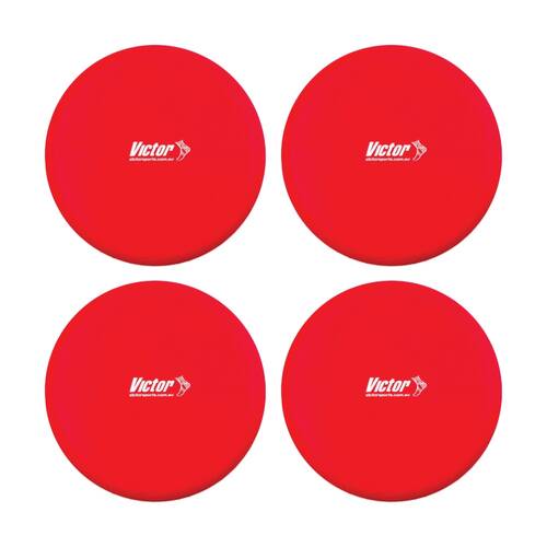 4PK Victor Sports Foam Flying Gliding Disc Lightweight Activity Game Red