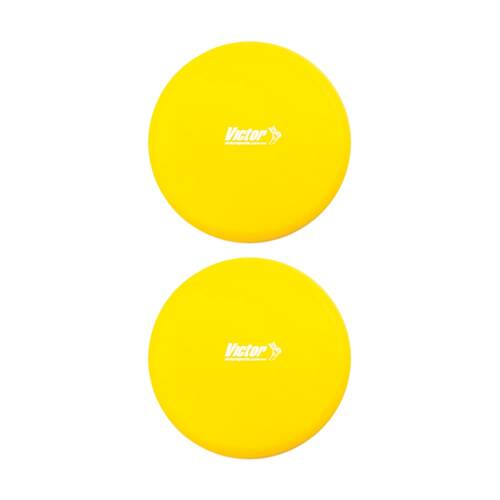 2PK Victor Sports Foam Flying Gliding Disc Lightweight Activity Game Yellow