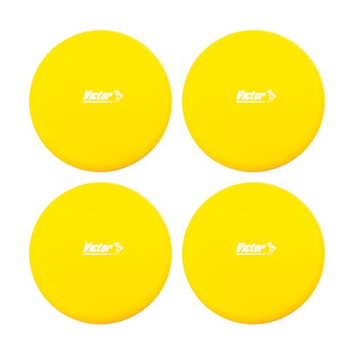 4PK Victor Sports Foam Flying Gliding Disc Lightweight Activity Game Yellow
