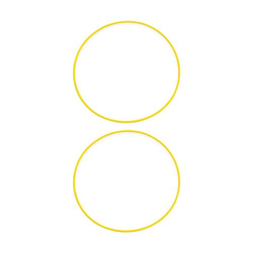 2PK Victor Sports Hoop Versatile Agility Training Obstacle Course Yellow 76cm