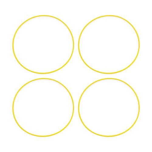 4PK Victor Sports Hoop Versatile Agility Training Obstacle Course Yellow 76cm