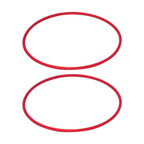 2PK Victor Sports Flat Circular Hoop For Fitness Agility Training Red 70cm