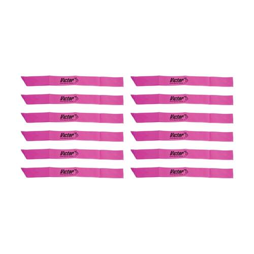12PK Victor Sports Nylon Sash Team Divider For Activities Pink 1.2m