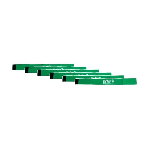6PK Victor Sports Nylon Sash Hook Loop Fastener Adjustable Green 5x100cm