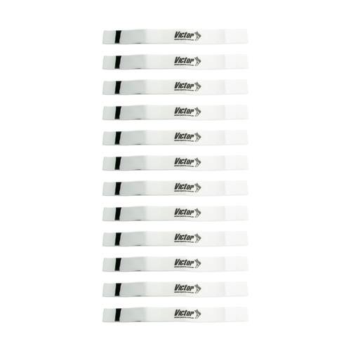 12PK Victor Sports Nylon Sash Hook Loop Fastener Adjustable White 5x100cm