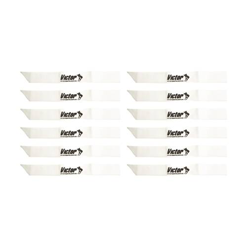 12PK Victor Sports Nylon Sash Team Divider For Activities White 1.2m
