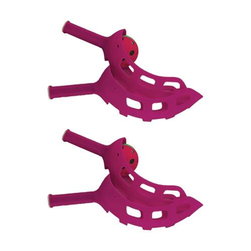 2x 3pc Victor Sports Scoop Hand Eye Coordination Game Set W/ 2 Scoops 1 Ball Red