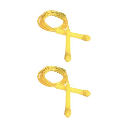 2PK Victor Sports Skipping Rope Easy Grip Handles Fitness Exercise Tool Yel 4.5m