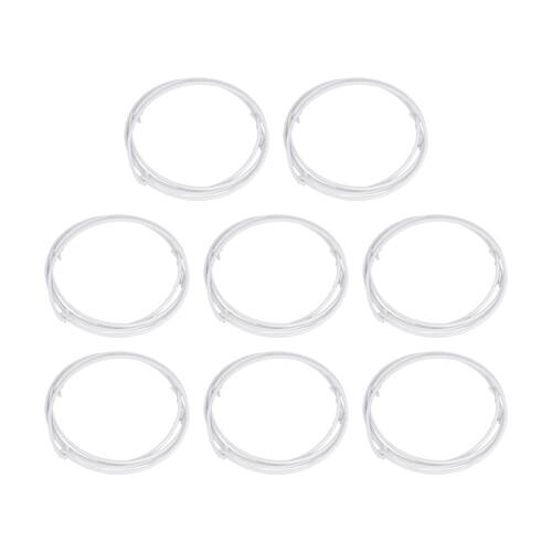8PK Victor Sports Sash Ring PVC Coated Durable White Storage Accessory