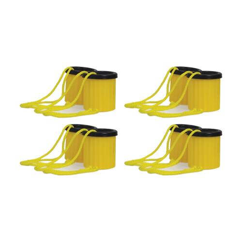 4x 2pc Victor Sports Balancing Stilts Kids Learning Tool Durable Rope Yellow