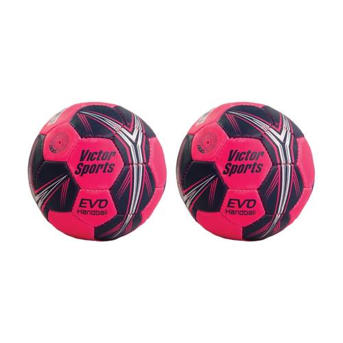 2PK Victor Sports Handball Size 2 Weight for Teens 12-16 Years Pink