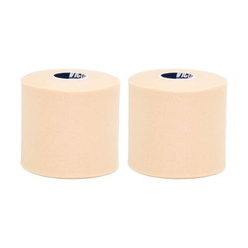 2x 4pc Victor Sports Pro Foam Non-Adhesive Underwrap Rolls Set Beige 75mm x 27m