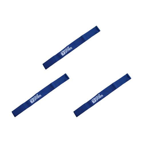3PK Victor Sports Kelly Nylon Sash Hook & Loop Fastener 50mm Webbing Blue 1.2m