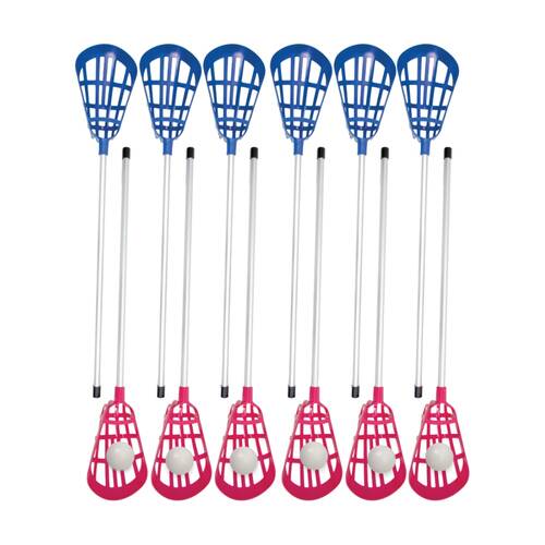 18pc Victor Sports Sofcrosse Set With 6 Red Sticks 6 Blue Sticks 6 Balls