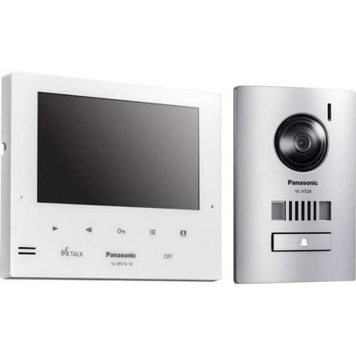 Panasonic 7In White Intercom Kit Home Security Door Entry Systems