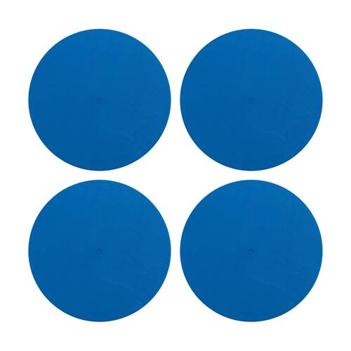 4PK Victor Sports Floor Marker Disc Outdoor Training Non-Slip Rubber Blue 24cm