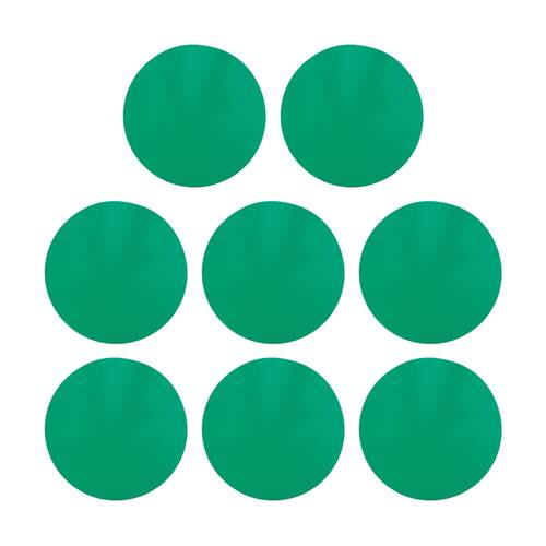 8PK Victor Sports Floor Marker Disc Outdoor Training Non-Slip Rubber Green 24cm