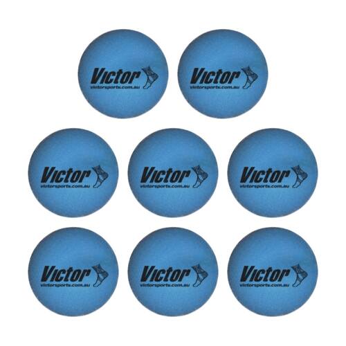 8PK Victor Sports Hi Bounce Ball Single Multipurpose Rubber Game Assorted 6cm