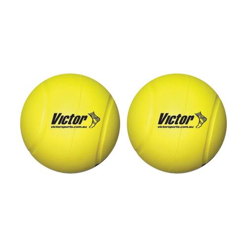 2PK Victor Sports Foam Rooball Durable Soft Play Ball Yellow 10cm