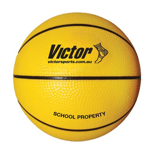 Victor Sports Vinyl School Basketball Soft Touch Foam Lightweight Yellow