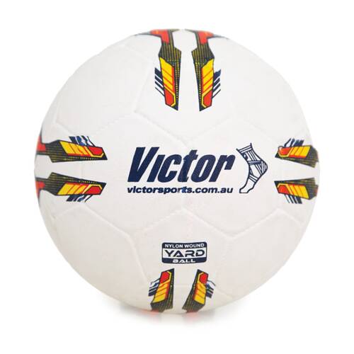 Victor Sports Yard Ball Nylon Rubber Durable Multi-Use Play White Size 5