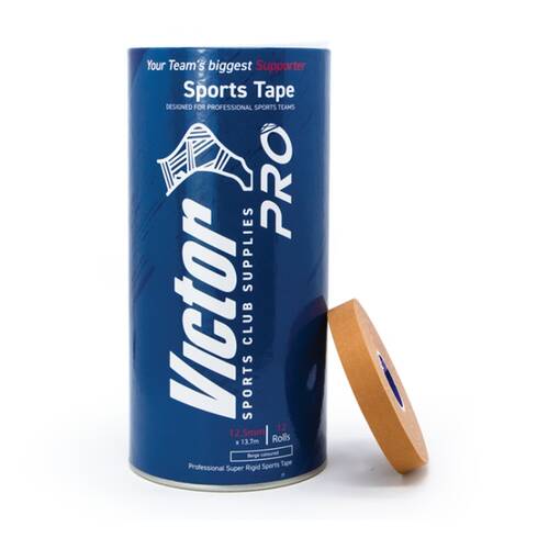 12pc Victor Sports Pro Rigid Medical Support Tape Set Beige?12.5mmx13.7m