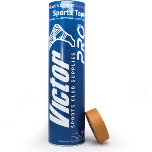 12pc Victor Sports Pro Rigid Medical Support Tape Set Beige 25mmx13.7m