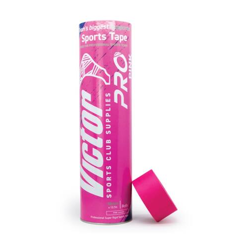 8pc Victor Sports Pro Rigid Medical Support Tape Set Pink 38mmx13.7m