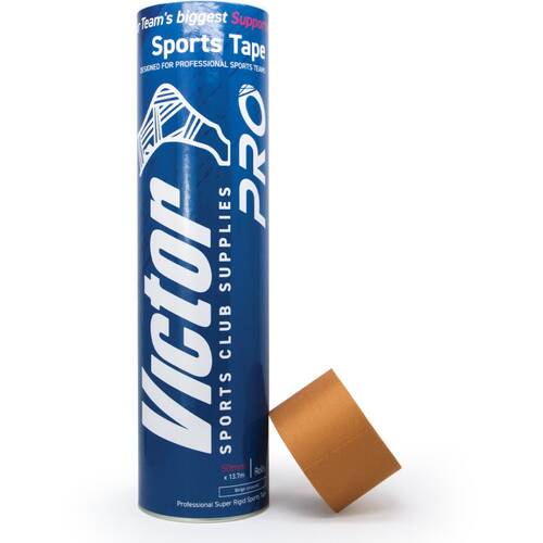 6pc Victor Sports Pro Rigid Medical Support Tape Set Beige 50mmx13.7m