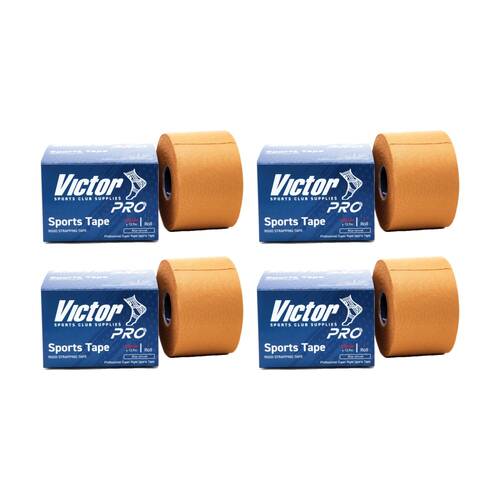 4PK Victor Sports Pro Rigid Adhesive Strapping Tape Rolls Beige 50mmx13.7m