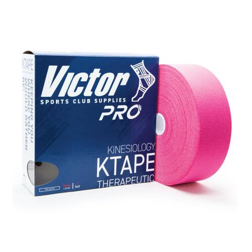 Victor Sports Pro Kinesiology Hypoallergenic Adhesive K-Tape Pink 50mmx31.5m