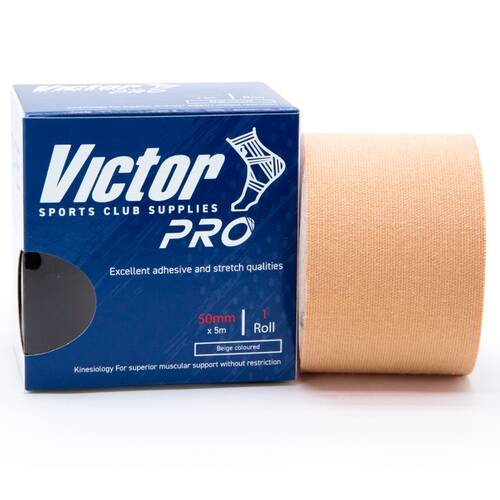 Victor Sports Pro Hypoallergenic Adhesive Muscular Support K-Tape Beige 50mmx5m
