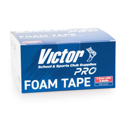 4pc Victor Sport Pro Foam Conformable Hypoallergenic?Elastic Tape 7.5cm