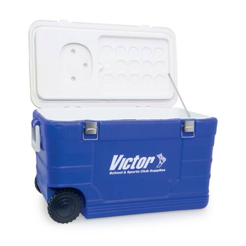 Victor Sports Esky Wheeled Cooler 52L W/ Pull Handle & All Terrain Wheels