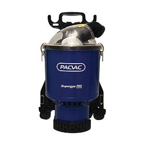 Pacvac Superpro 700 Backpack 5L Vacuum Cleaner W/ 18m Cord 40x36x53cm Blue