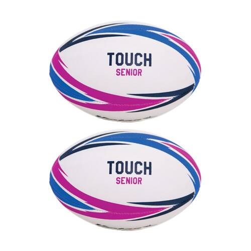 2PK Victor Sports Rugby Touch Ball Senior Size Training Durable Hand Stitched