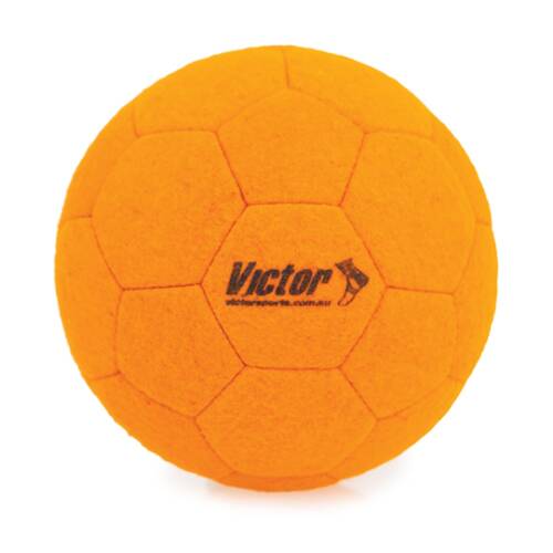Victor Sports Soccer Ball Indoor Felt Soft Control Training Orange