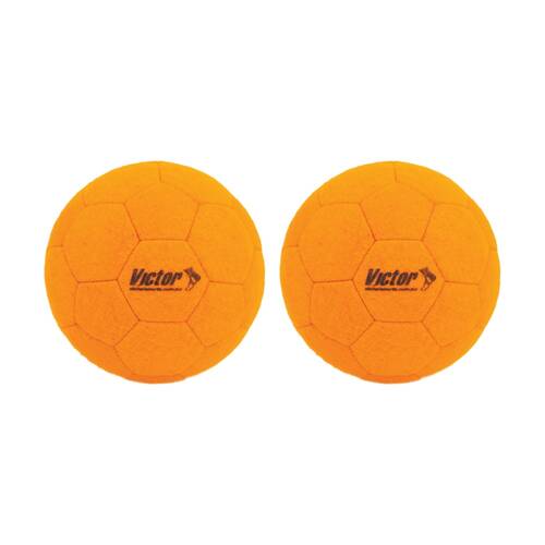 2PK Victor Sports Soccer Ball Indoor Felt Soft Control Training Orange
