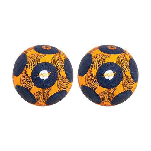2PK Victor Sports Soccer Ball Street Size 5 Durable Rubber Orange