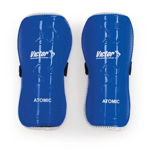 Victor Sports Atomic Shin Guards Medium Strong Durable Plastic Pair Assorted