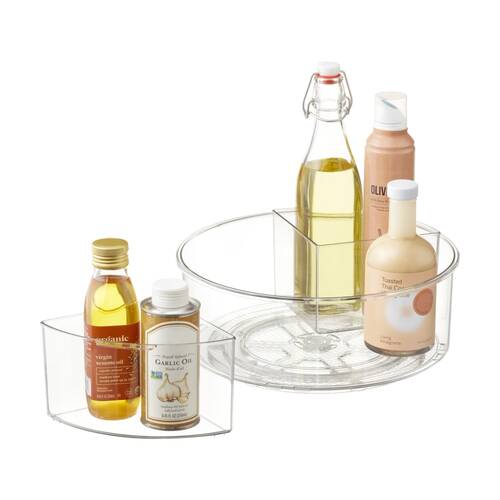 The Container Store Deep Turntable W/ Removable Bin Lazy Susan Organiser