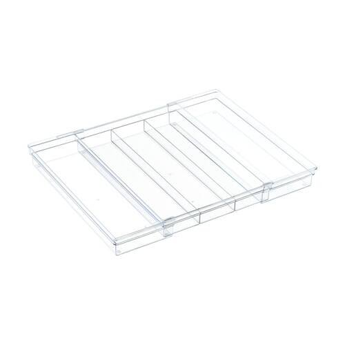 The Container Store Drawer Utensil Tray Expandable Clear Kitchen Organiser