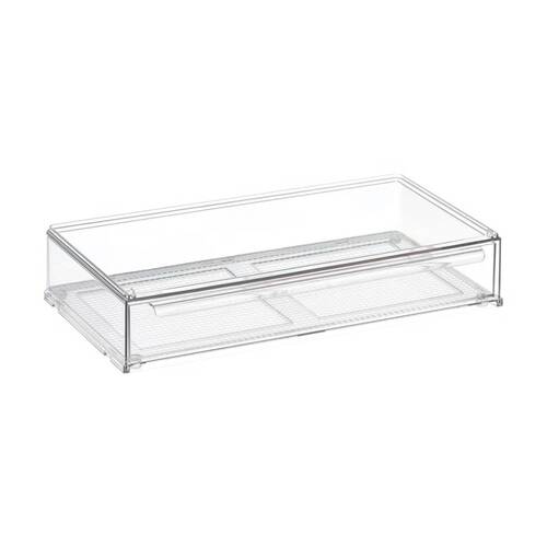 The Container Store Drawer For Four Bottle Holder Clear Storage Organiser