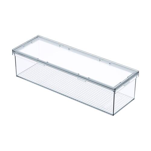 The Container Store Modular Airtight Canister Long W/ Lid Plastic Clear